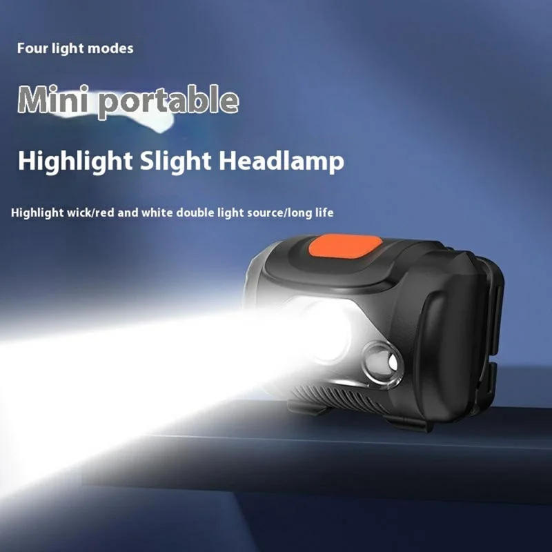 Lanterna de Camping Externa H09 3W IPX4 à Prova d'Água 4 Modos Luz Vermelha XPE LED Farol