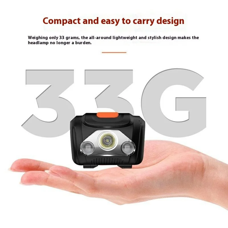 Lanterna de Camping Externa H09 3W IPX4 à Prova d'Água 4 Modos Luz Vermelha XPE LED Farol
