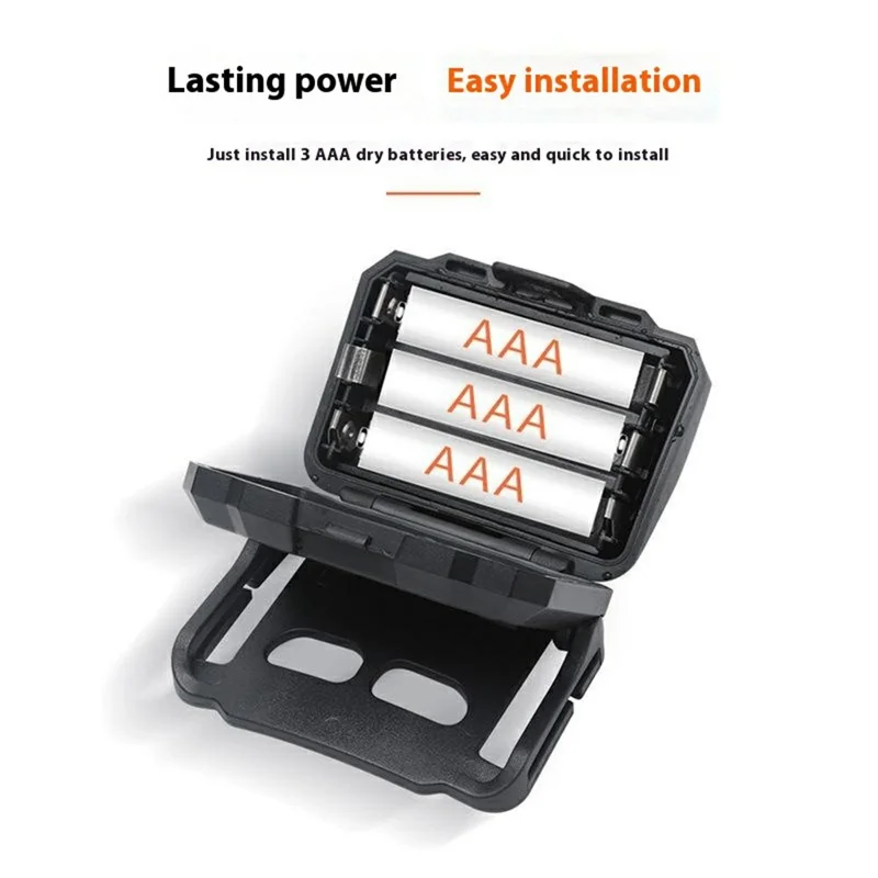Lanterna de Camping Externa H09 3W IPX4 à Prova d'Água 4 Modos Luz Vermelha XPE LED Farol
