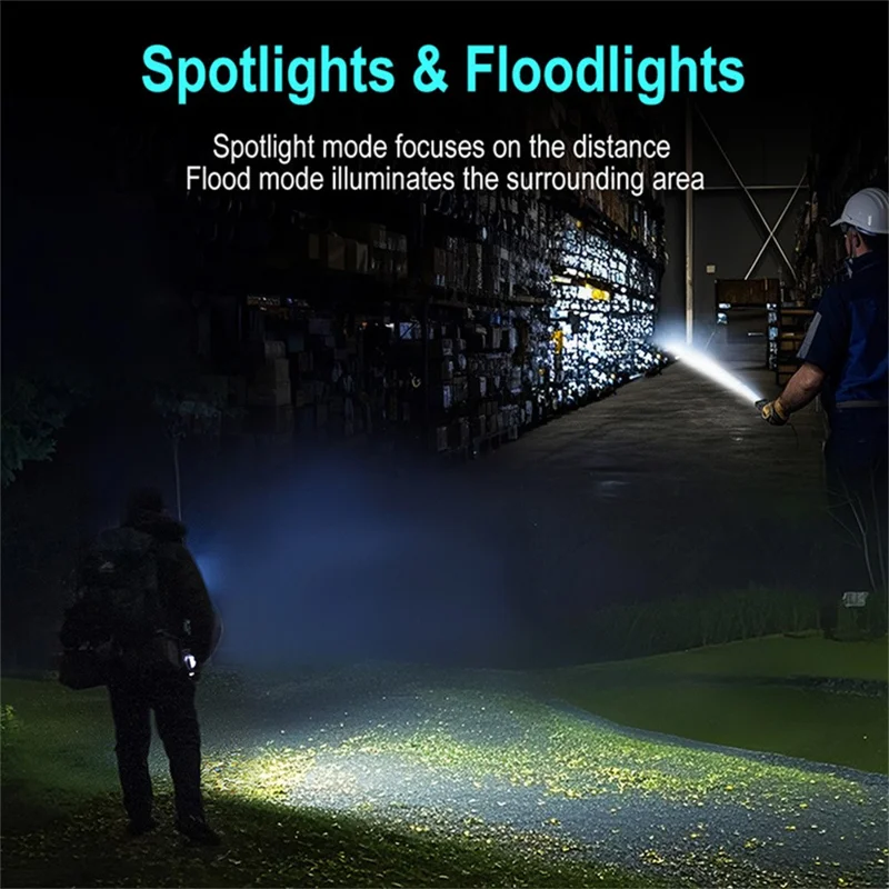EV10 EDC Mini Flashlight Aluminum Alloy RGB Flood Spotlight IP66 Waterproof Outdoor Emergency Torch