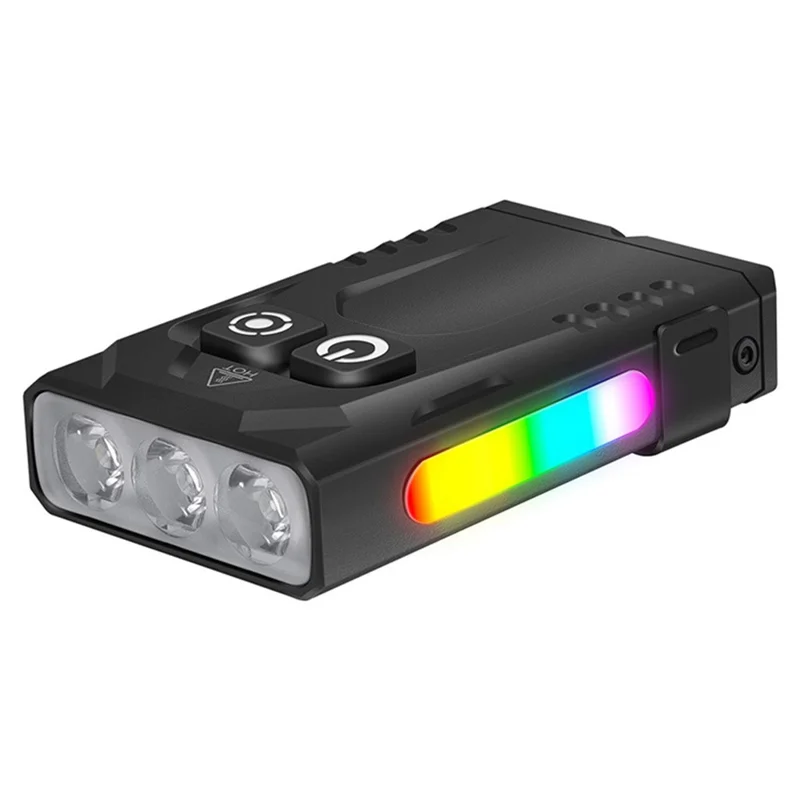 Lanterna Mini de Liga de Alumínio EV15S RGB Luz de Trabalho Magnética com Luz UV 365nm Recarregável
