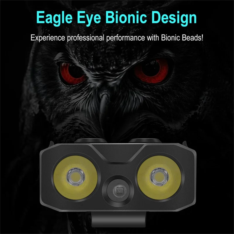 EV20 EDC Mini Flashlight White + UV Light High Power Torch Aluminum Alloy RGB Atmosphere Lamp