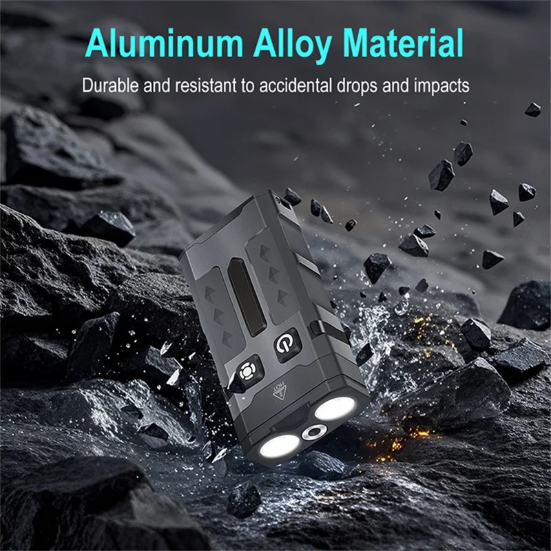 EV20 Lampe de poche portable d'extérieur en alliage d'aluminium Torche laser vert RGB Lampe d'ambiance