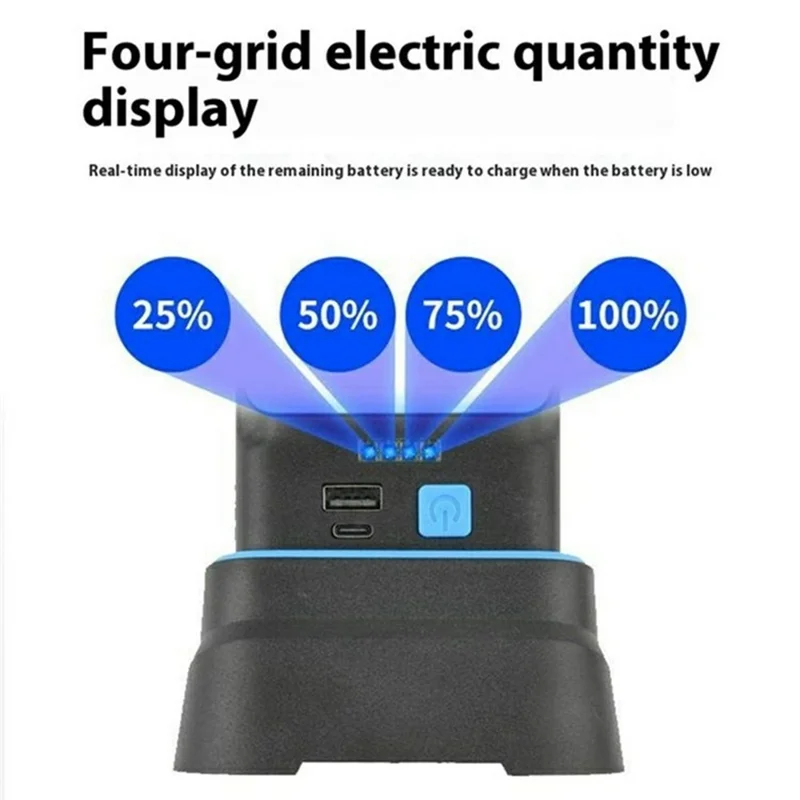 GZ02901 Luce da Lavoro USB Multiuso con Pannello Solare, Lampada Portatile di Emergenza per Campeggio