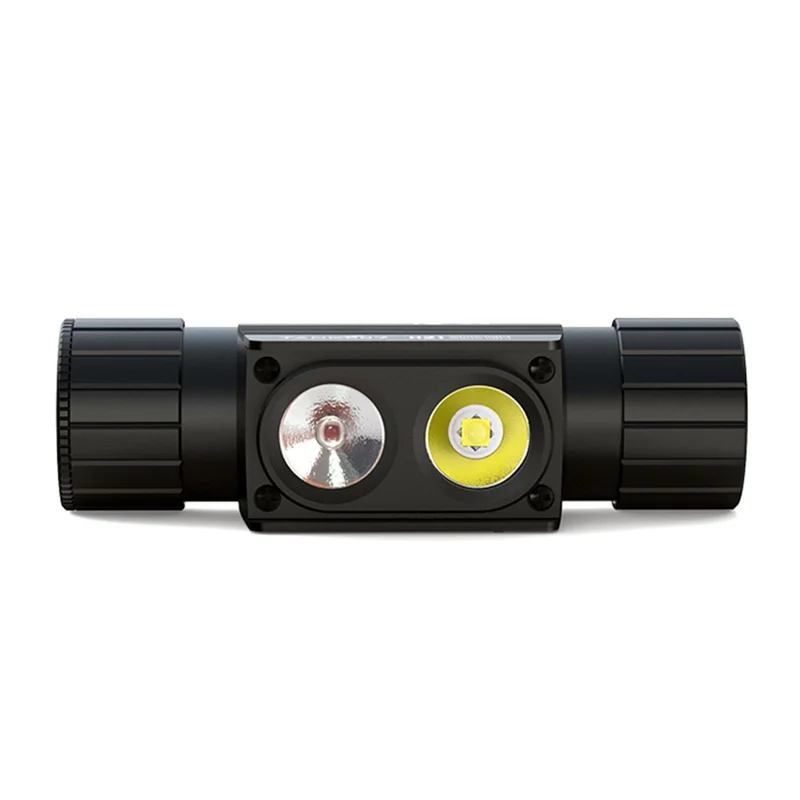 TANK007 H21 Spotlight  /  Floodlight Dual Light Source Headlamp 1000 Lumens Aluminum Alloy Head Torch - White+Red