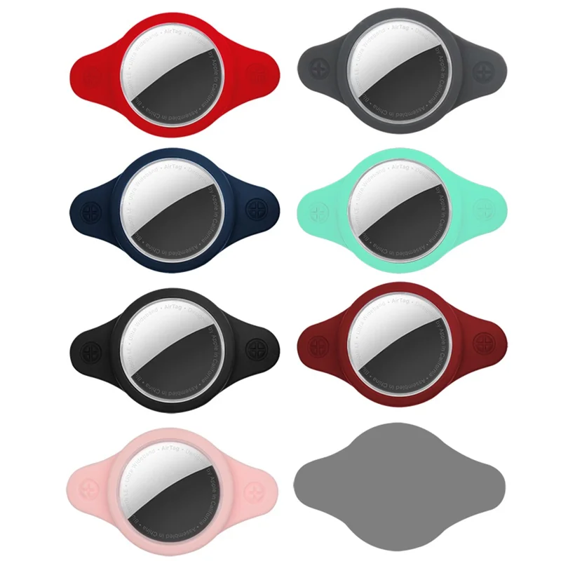 For Apple AirTag Silicone Protective Case Waterproof Cover Pet Collar Smart Tracker Holder - Mint Green