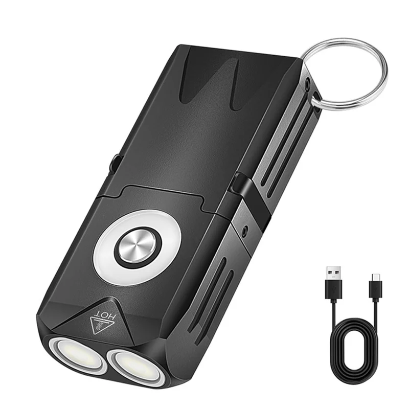 EV25 IP66 Waterproof EDC Multi-Function Flashlight 650 Lumens Brightness Mini Keychain Magnetic Flashlight with Pen Clip