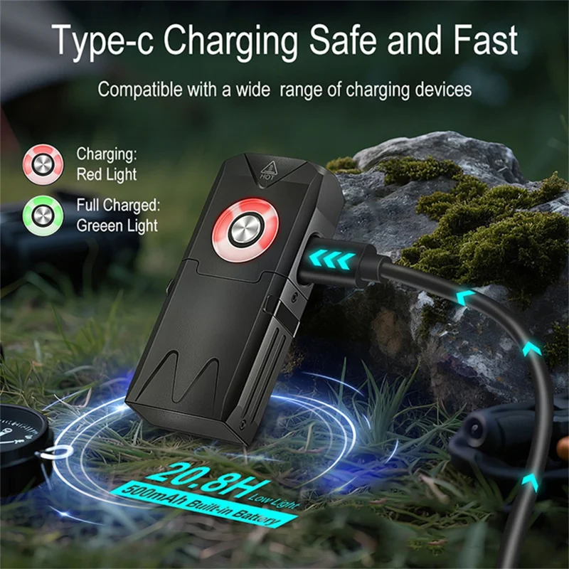 EV25 IP66 Waterproof EDC Multi-Function Flashlight 650 Lumens Brightness Mini Keychain Magnetic Flashlight with Pen Clip