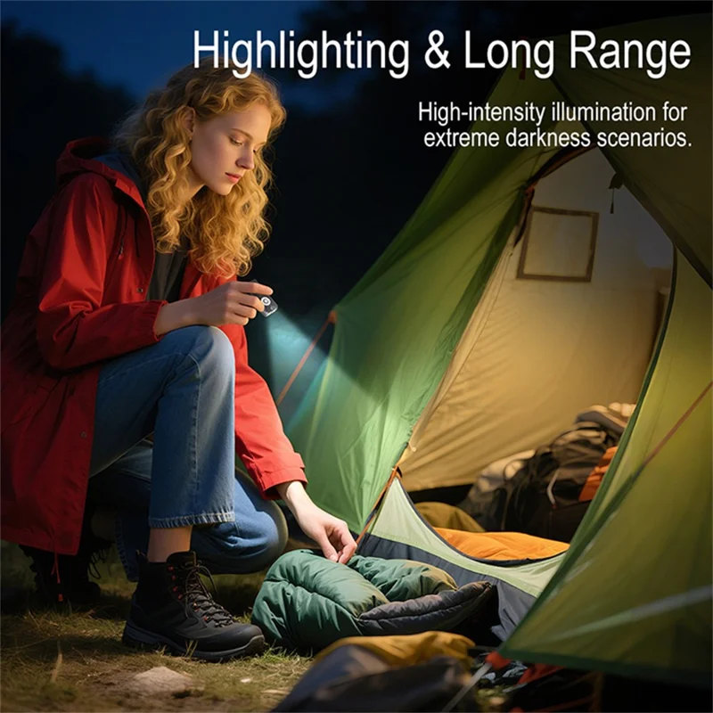 EV25 IP66 Waterproof EDC Multi-Function Flashlight 650 Lumens Brightness Mini Keychain Magnetic Flashlight with Pen Clip