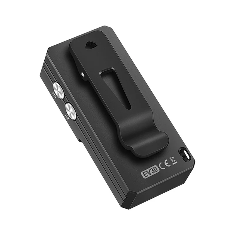 EV30 550 Lumens Brightness EDC Multi-Function Flashlight IP66 Waterproof Aluminum Alloy Clip Magnetic Work Light with UV Detection Red Blue Flash