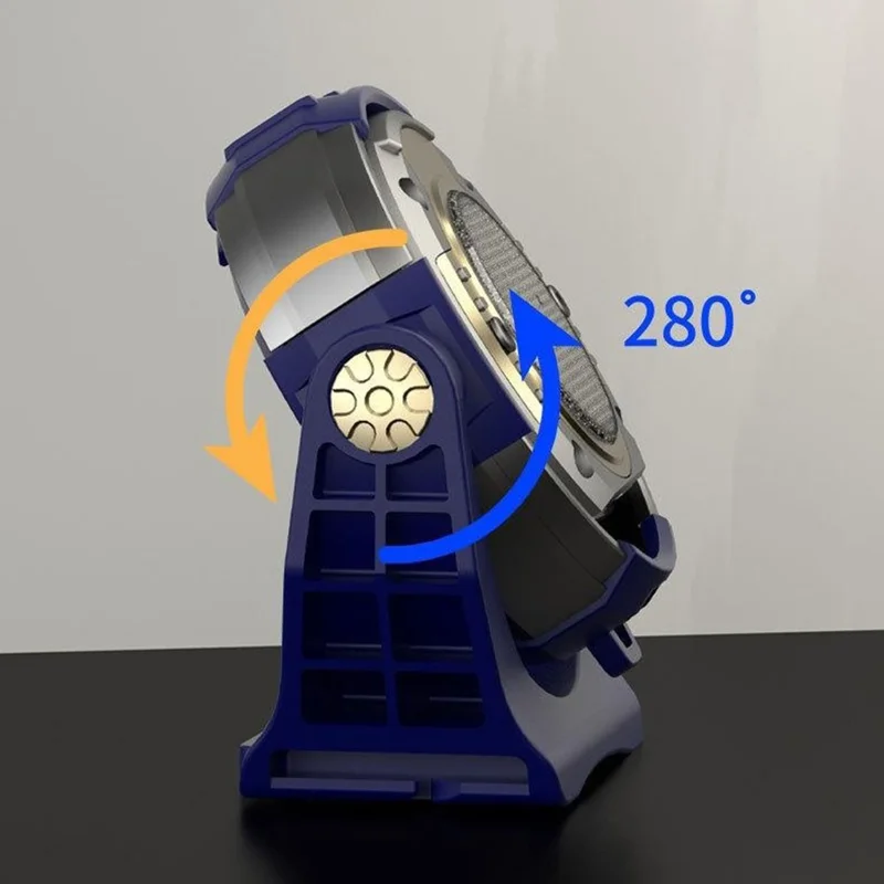 22HO0018 Lámpara de Trabajo Multifuncional para Exterior, Luz de Emergencia con Carga USB y Cabezal Magnético - Lámpara de Trabajo P7 / Azul