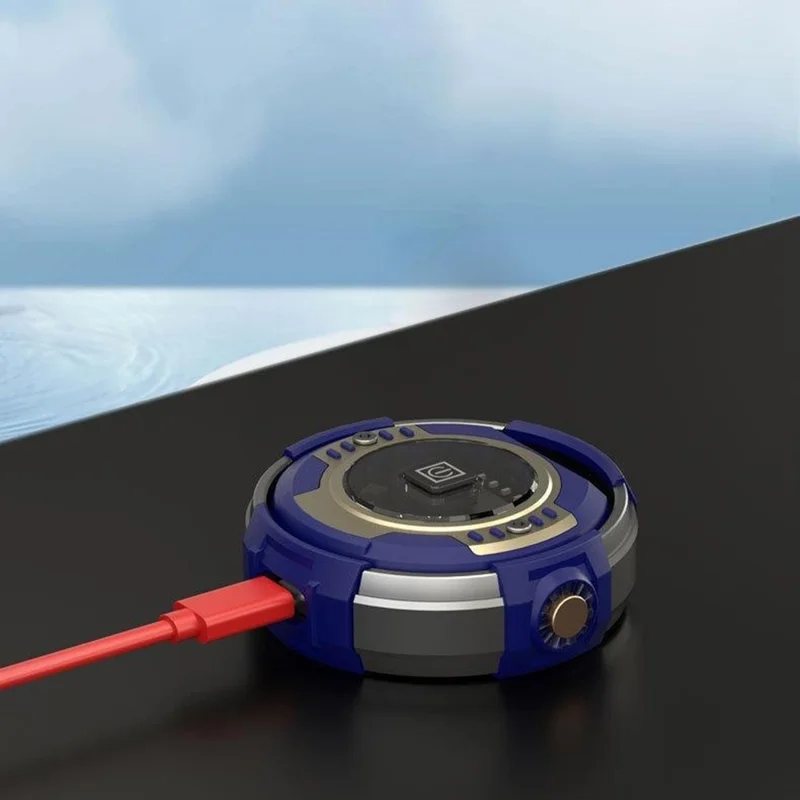 22HO0018 Lámpara de Trabajo Multifuncional para Exterior, Luz de Emergencia con Carga USB y Cabezal Magnético - Lámpara de Trabajo P7 / Azul