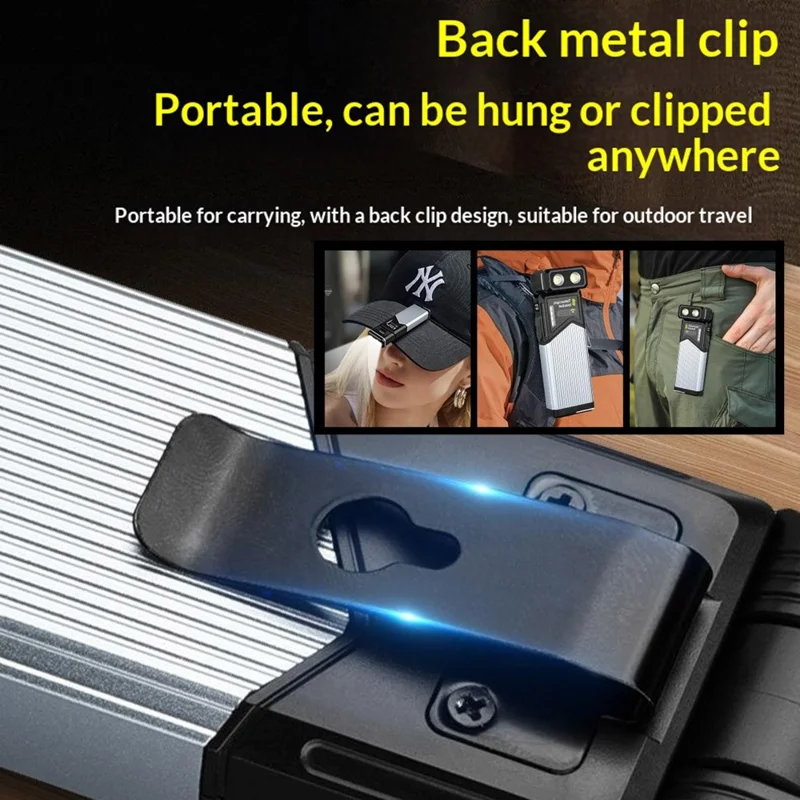 TG-GZ04301 Rechargeable LED Work Light Stretchable Rotatable Flashlight with Magnetic Base and Type-C Charging for Car Repair