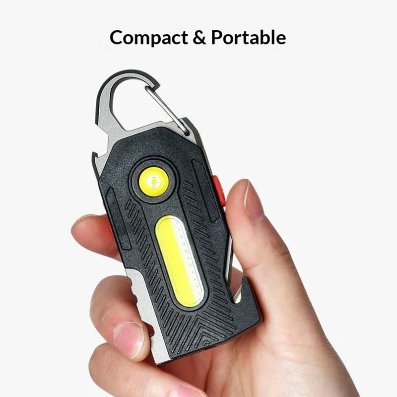 Linterna EDC multifunción de alta luminosidad con abridor de botellas y silbato de supervivencia