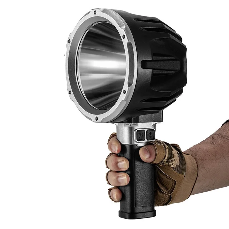 Ручной фонарь W5219B, размер L, встроенный аккумулятор 3000 мА·ч, светодиодный фонарь P50 + COB, рабочий свет, уличная сигнализация