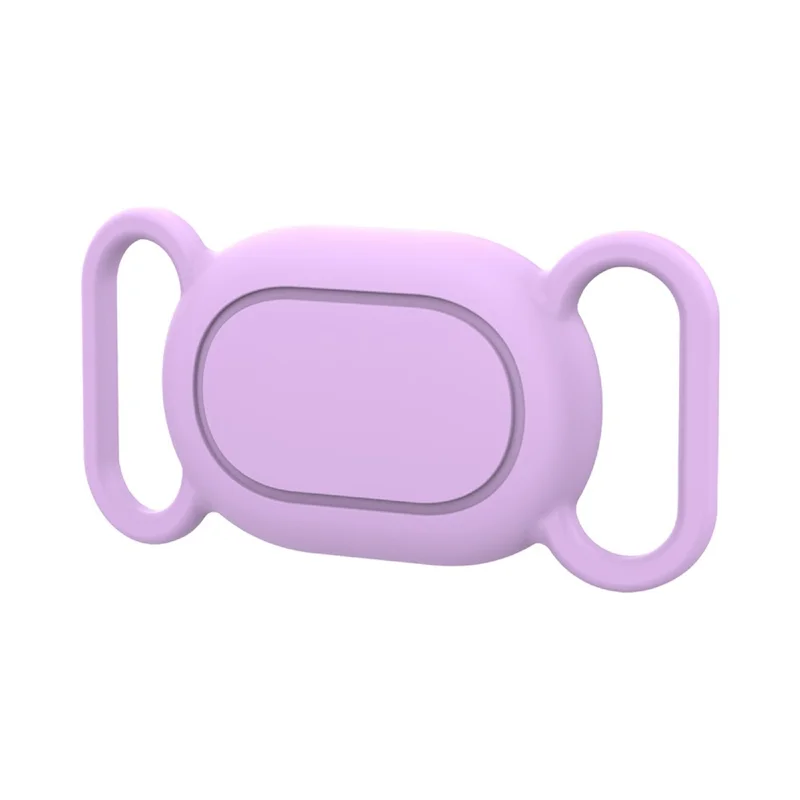 Силиконовый чехол для трекера Xiaomi Tag, водонепроницаемый ударопрочный защитный чехол с креплением для ошейника — фиолетовый