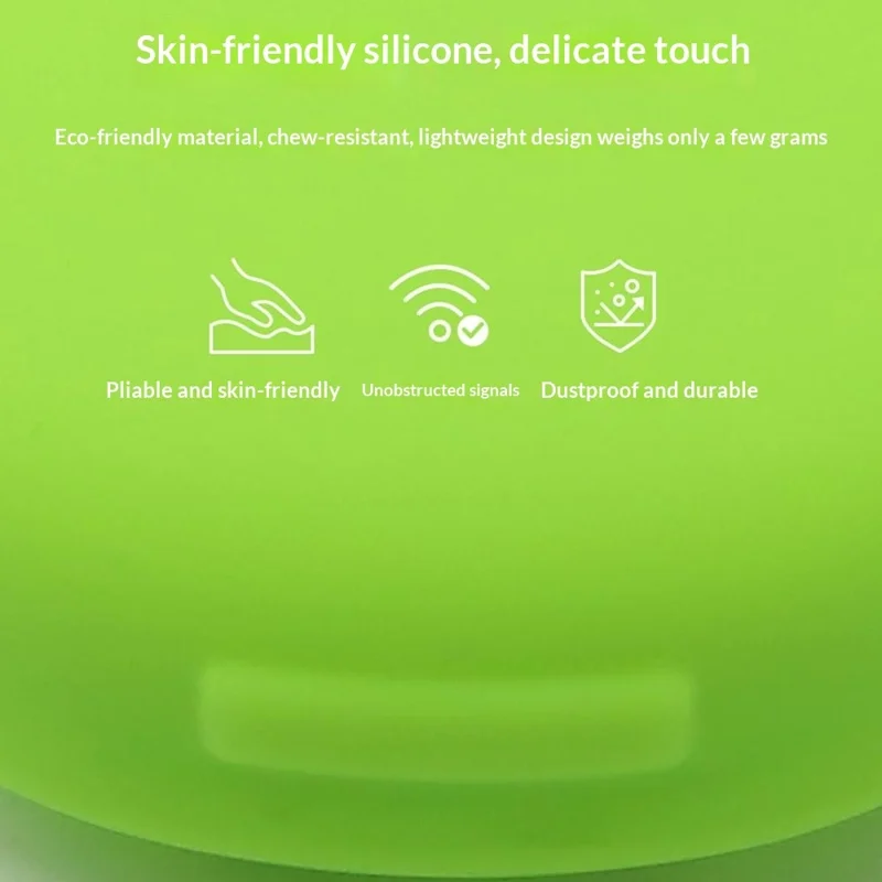 Silikonhölje för Tile Sticker (2024) Bluetooth-kompatibel hundspårrare Skydd för hundkragar Grönt