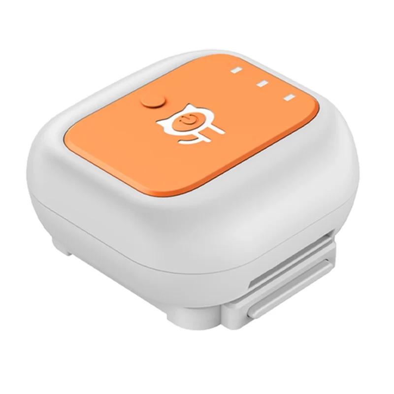 G01 Waterproof Smart Pet Tracker WiFi+GPS Positioning Anti-Lost Collar for Cats Dogs, Eurasian Version - Orange S