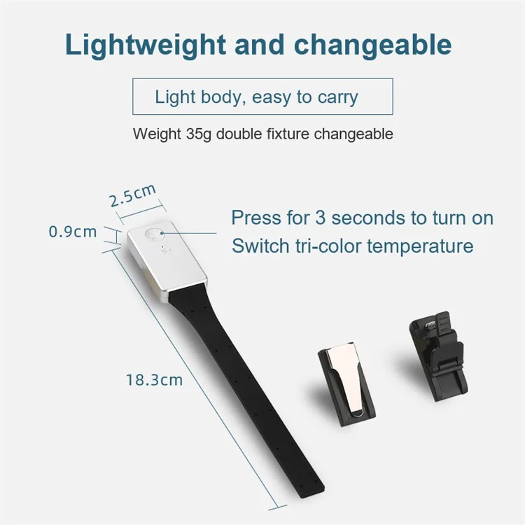 Luz de Leitura USB 3 Color Ajuste Brilho Ajustável Lâmpada LED de Proteção Ocular Com Grampo Para Laptop PC PC