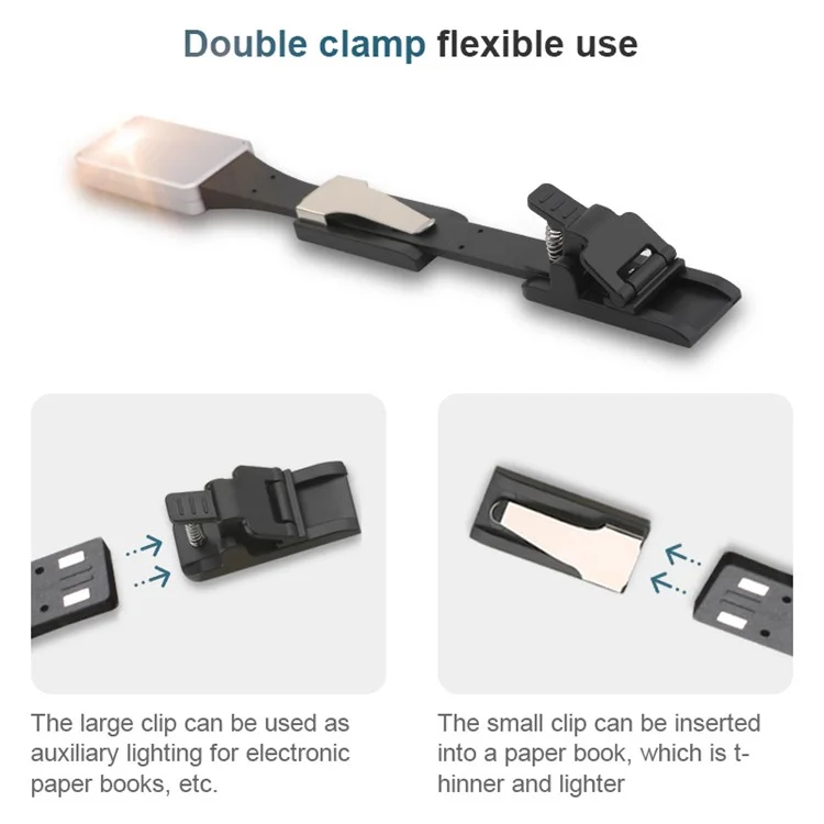 Luz de Leitura USB 3 Color Ajuste Brilho Ajustável Lâmpada LED de Proteção Ocular Com Grampo Para Laptop PC PC
