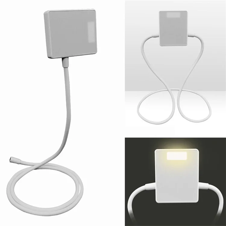 Magnetic Neck Reading Light 3 Colors Adjustable Bendable Arm Rechargeable Book Light for Working Reading Sleeping Knitting Cross Stitch