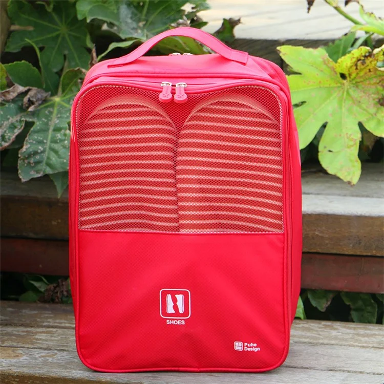 WEEKEIGHT Shoes Bag Convenient Packing Travel Bag Storage Shoes Pouch - Red