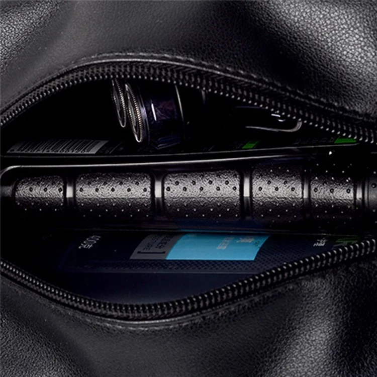 TRABELE TSN0125 Men's PU Leather Stylish Makeup Bag Storage Bag Traveling Accessory Toiletries