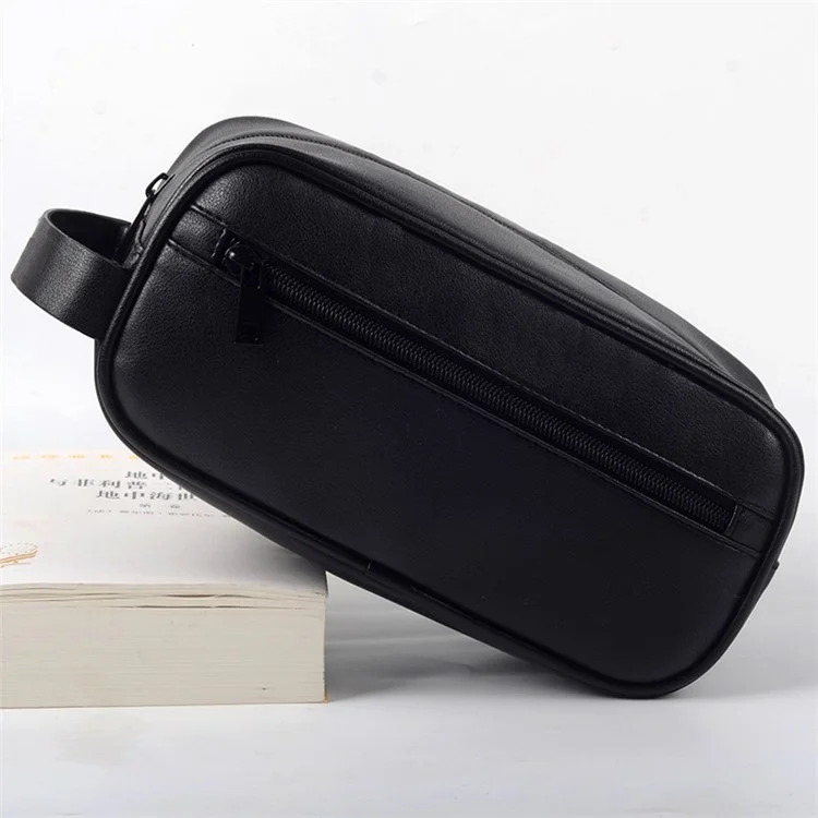 TRABELE TSN0125 Men's PU Leather Stylish Makeup Bag Storage Bag Traveling Accessory Toiletries
