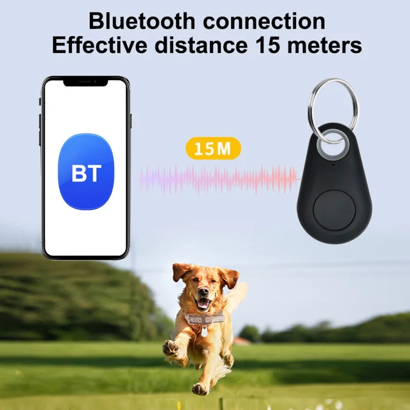FD-01 Smart Bluetooth-compatible Item Locator Two-Way Finder Key Wallet Dog Tracker Anti-Lost Tag Alarm Reminder - Pink