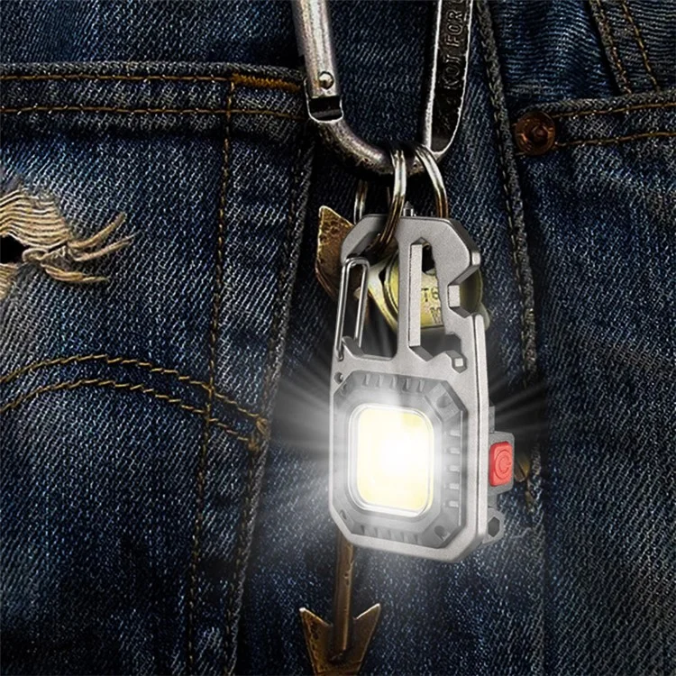 Lampe de poche portable mini rechargeable W5138 COB Lampe ouvre-bouteille Tournevis Lampe multifonctionnelle