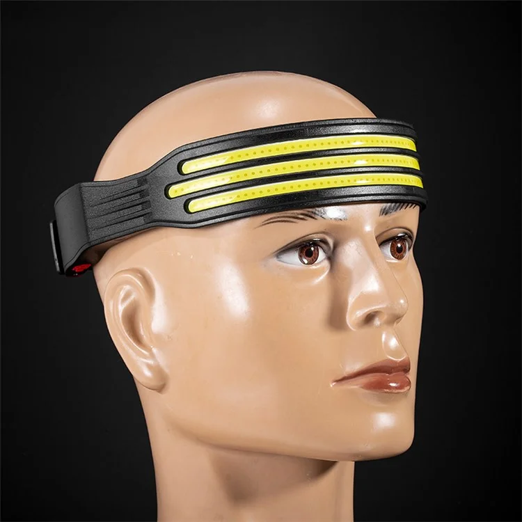 W695-3 Mini LED Headlight Multi-Function COB Headlamp with Red Warning Outdoor Headband Light