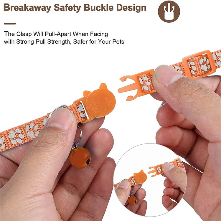 Custodia protettiva per AirTag Collare riflettente per animali domestici Tracker GPS Copertura in silicone con campanellino e pendente antitraccia - Arancione