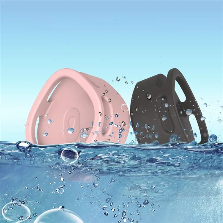 Compatible with Samsung Galaxy SmartTag Bluetooth-compatible Tracker Waterproof Silicone Case Protective Cover for Pet Collar - Blue