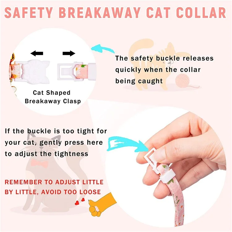 Daisy Pattern Adjustable Pet Collar with Silicone Case + Protective Film for AirTag Tracker - Pink
