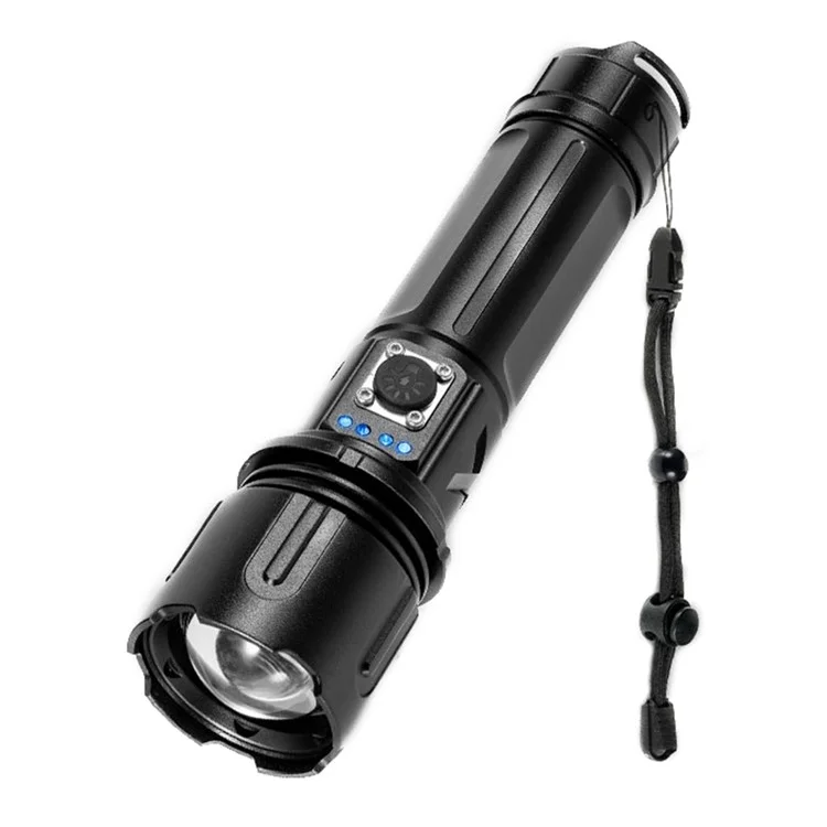 X20C Adventure Outdoor Sports Flashlight Portable 5-Gear Telescopic Zoom Flashlight (No Battery)