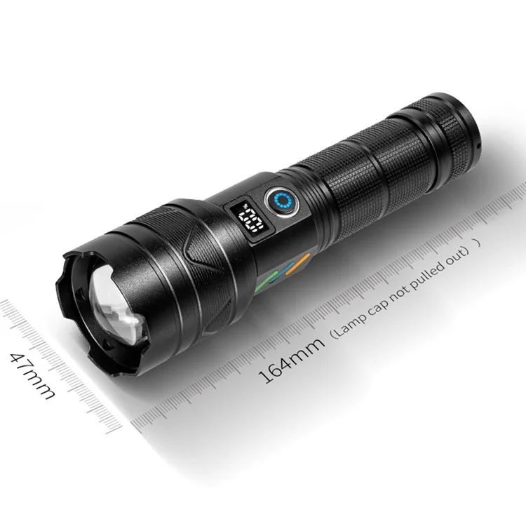 A06-A 20W Bright Laser 5-Mode Flashlight Aluminum Alloy Waterproof Outdoor Camping Hiking Torch