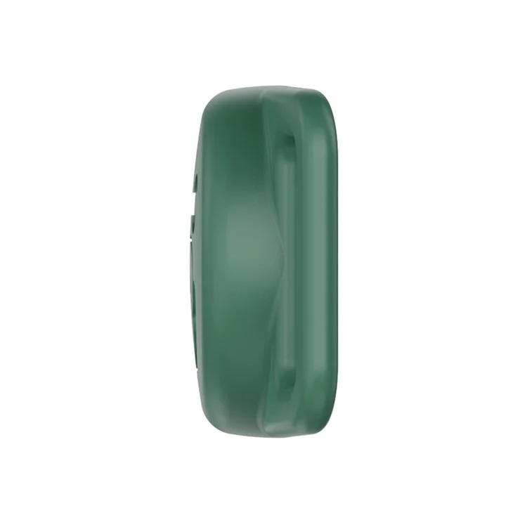 Dog Collar Holder for AirTag Waterproof Silicone GPS Tracker Cover Anti-Lost Locator Case - Blackish Green