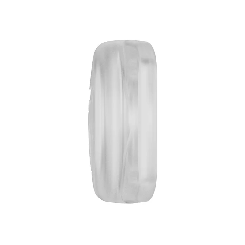 Dog Collar Holder for AirTag Waterproof Silicone GPS Tracker Cover Anti-Lost Locator Case - Transparent