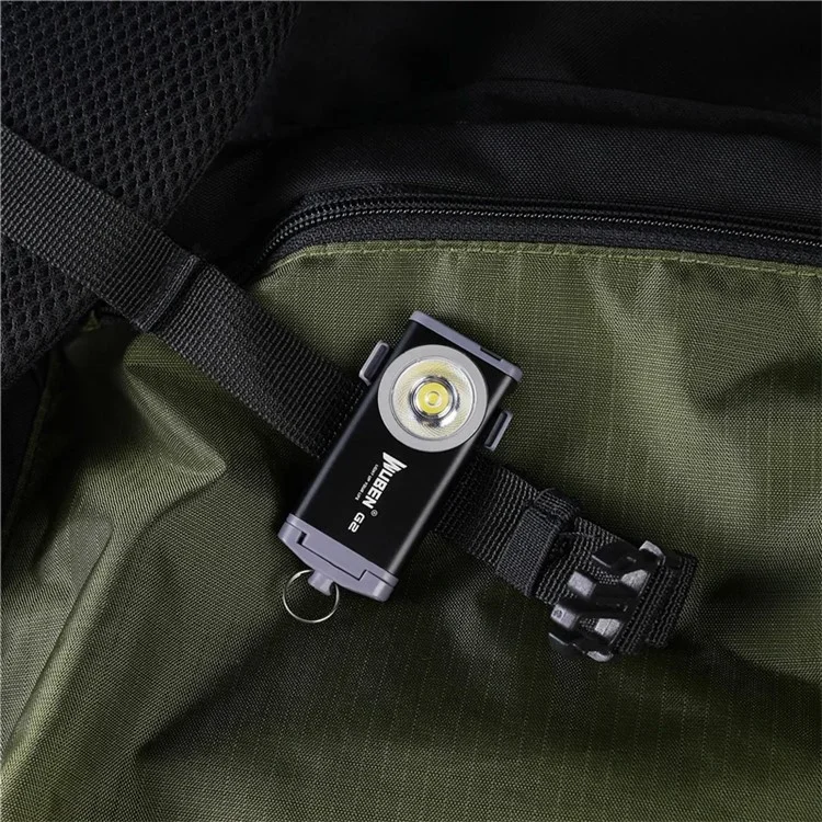 WUBEN G2 Lampe de poche forte Fonctionnement sur batterie Super Bright LED Light for Outdoor Camping - Noir