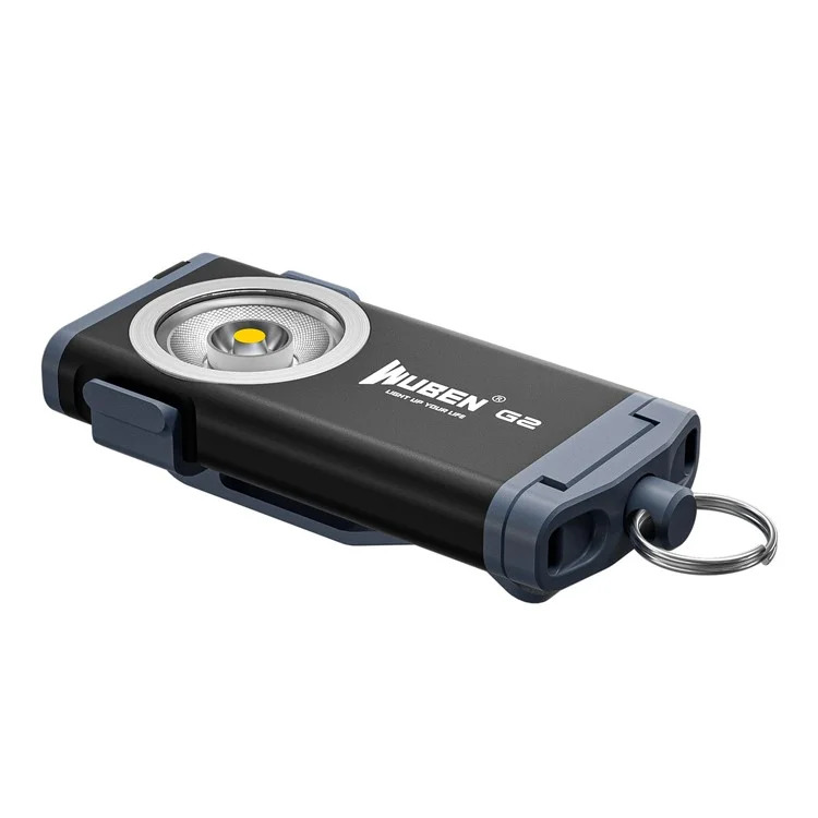 WUBEN G2 Lampe de poche forte Fonctionnement sur batterie Super Bright LED Light for Outdoor Camping - Noir