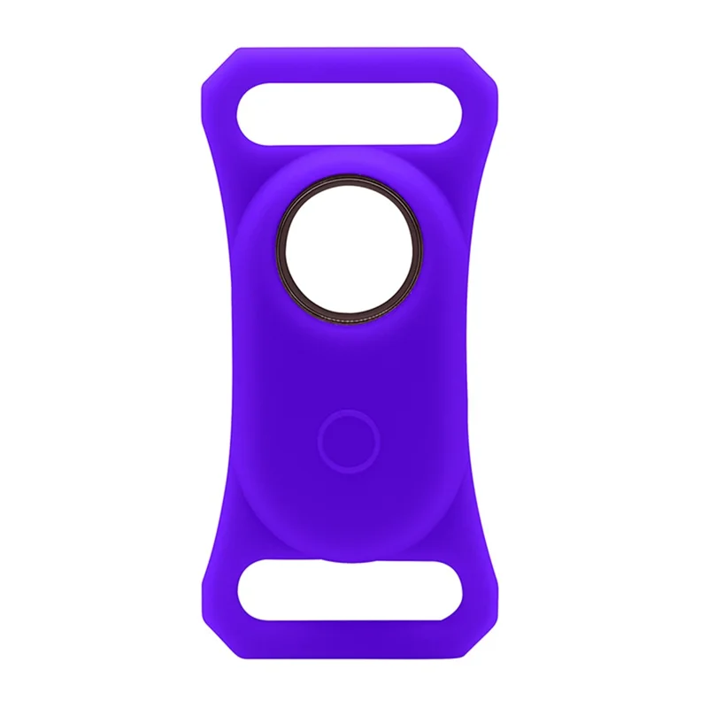 Pet Collar Tracker Silicone Case for Samsung Galaxy SmartTag2 Shockproof Cover - Purple