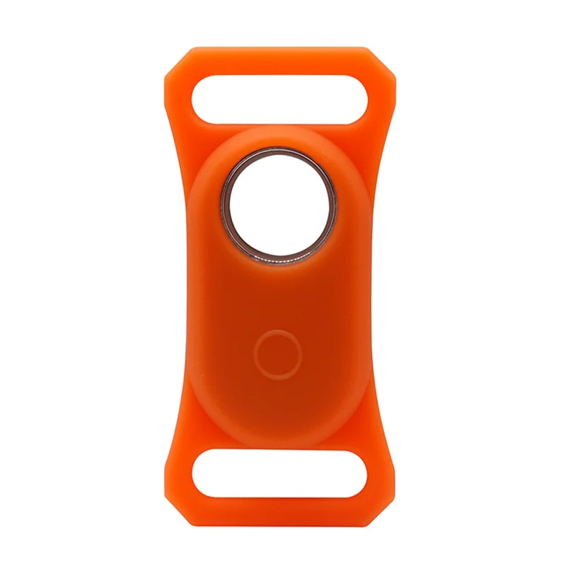 Boîtier de protection en silicone pour traceur de collier pour animaux de compagnie pour Samsung Galaxy SmartTag2 - Orange