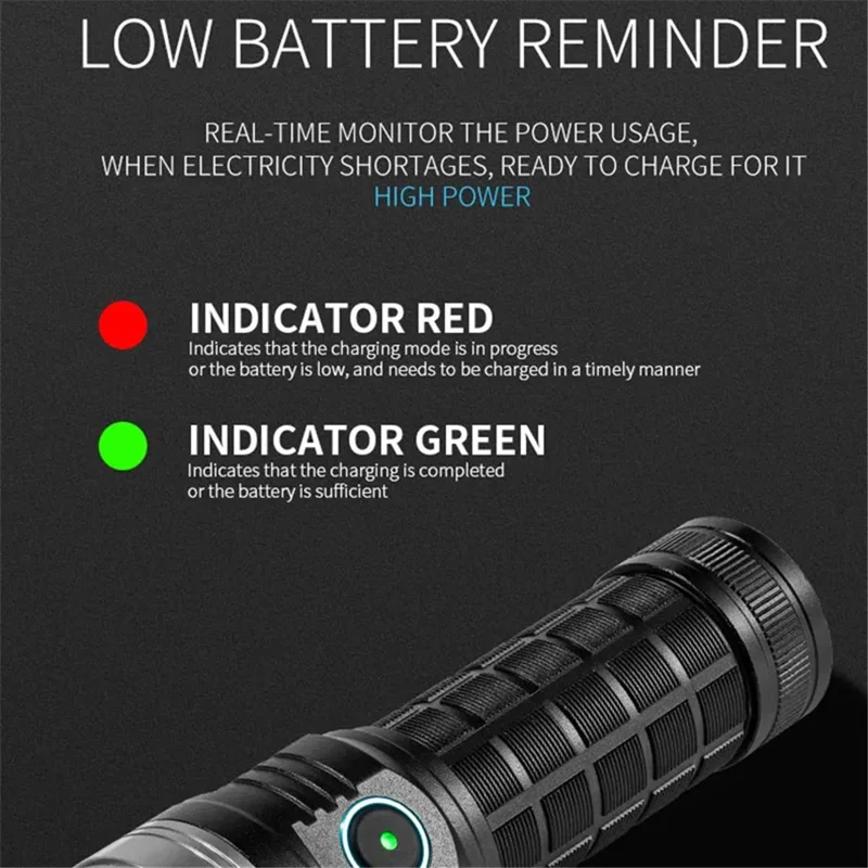 W5185 Multi-Functional Camping Fishing Light High Brightness Long Life 8-LED Flashlight Built-In Battery