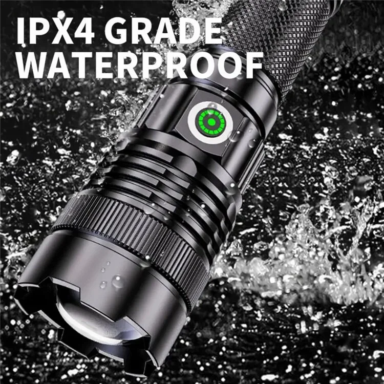 A56 Zoomable Flashlights Waterproof Handheld Rechargeable LED Tactical Flash Light