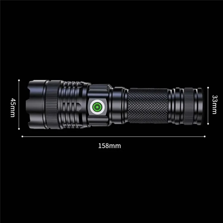 A56 Zoomable Flashlights Waterproof Handheld Rechargeable LED Tactical Flash Light