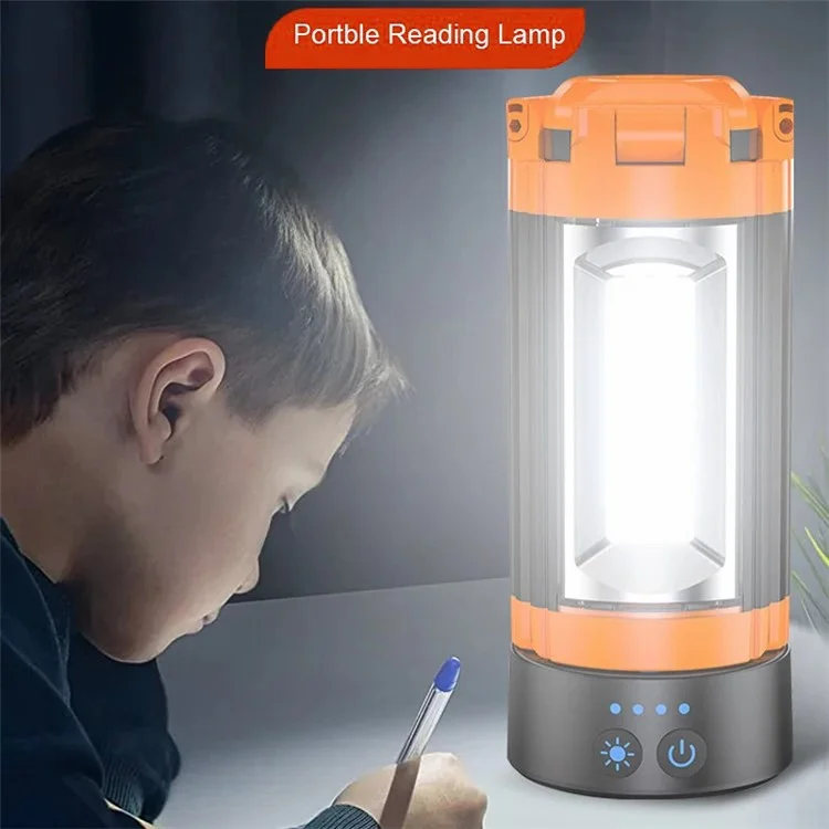 XQZ10 Travail Rechargeable Lampe de Camping Résistant à L'eau Légère Avec Support de Pliage