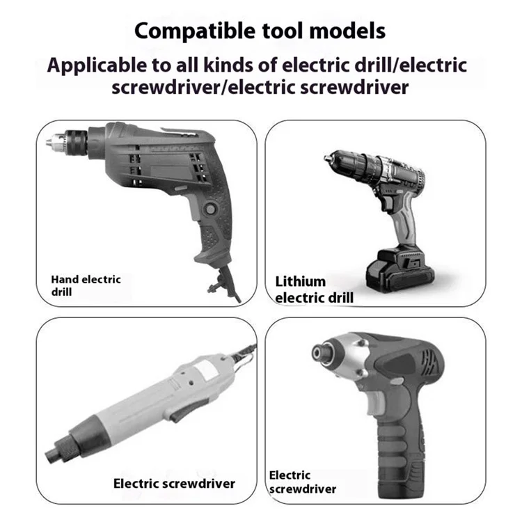 10PCS Hex Screwdriver Bit Set 50mm H2.5 TS2 Steel Magnetic Drill Bit for Screwdrivers Electric Drill