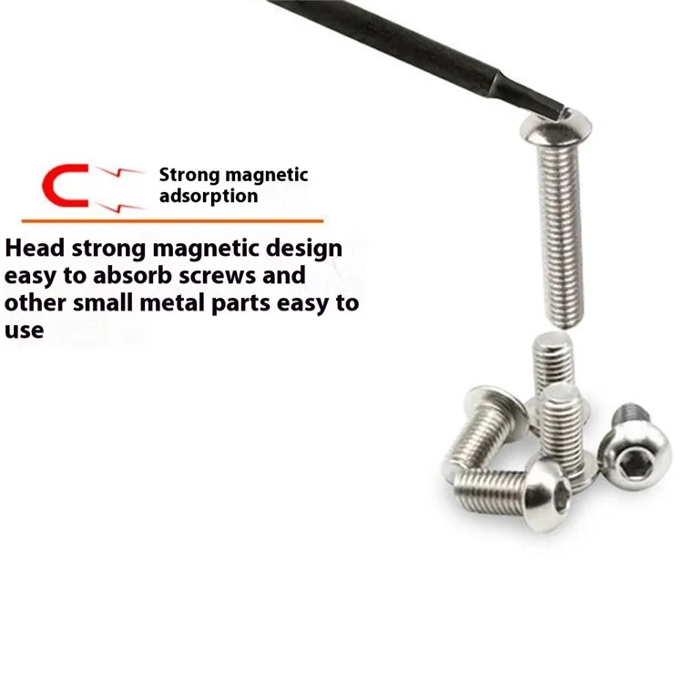 10 embouts de tournevis hexagonaux de 50 mm H3 TS2 en acier magnétique pour tournevis et perceuses électriques