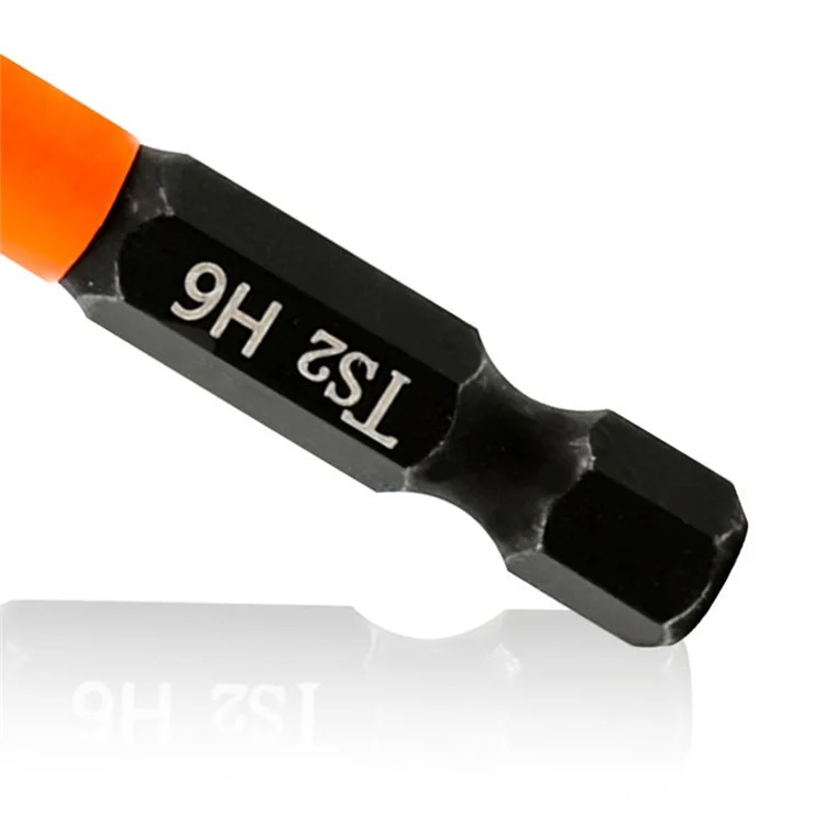 10 peças Conjunto de bits de chave de fenda hexagonal 100mm H3 TS2 Bit de broca magnética de aço para furadeiras elétricas e chaves de fenda