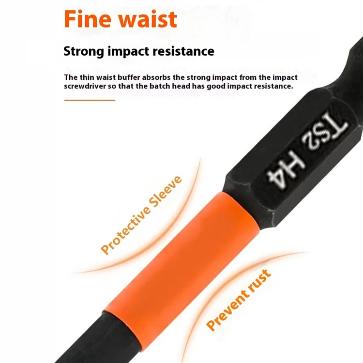 10PCS Hex Screwdriver Bit Set 100mm H4 TS2 Steel Magnetic Drill Bit for Electric Drill Screwdrivers